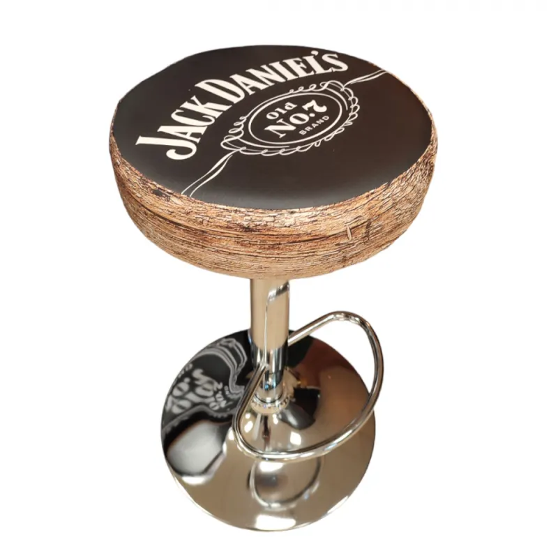 Tabouret JACK DANIEL’S BOIS ET NOIR