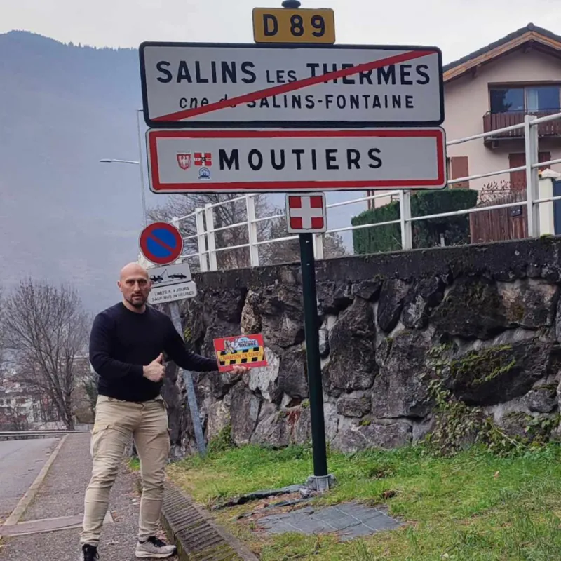 Livraison à Moutiers - borne Coca Cola