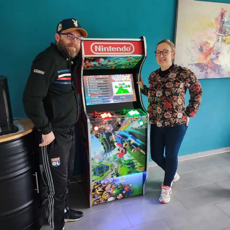 Livraison à Maroilles - Borne Mario Kart - borne to be arcade